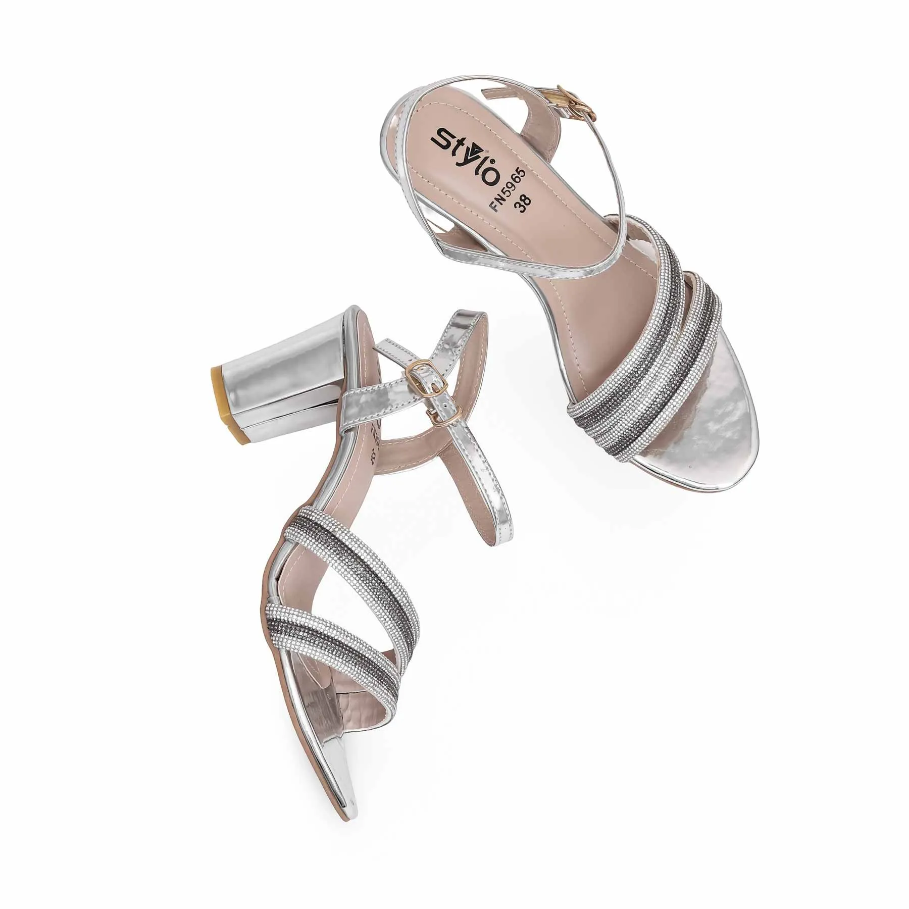 Final Touch Silver Fancy Sandal FN5965
