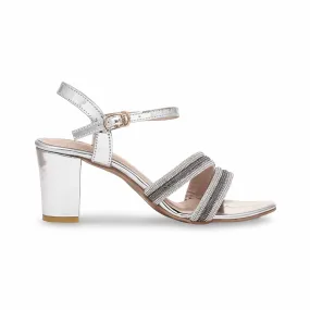 Modern Twist Silver Fancy Sandal FN5965