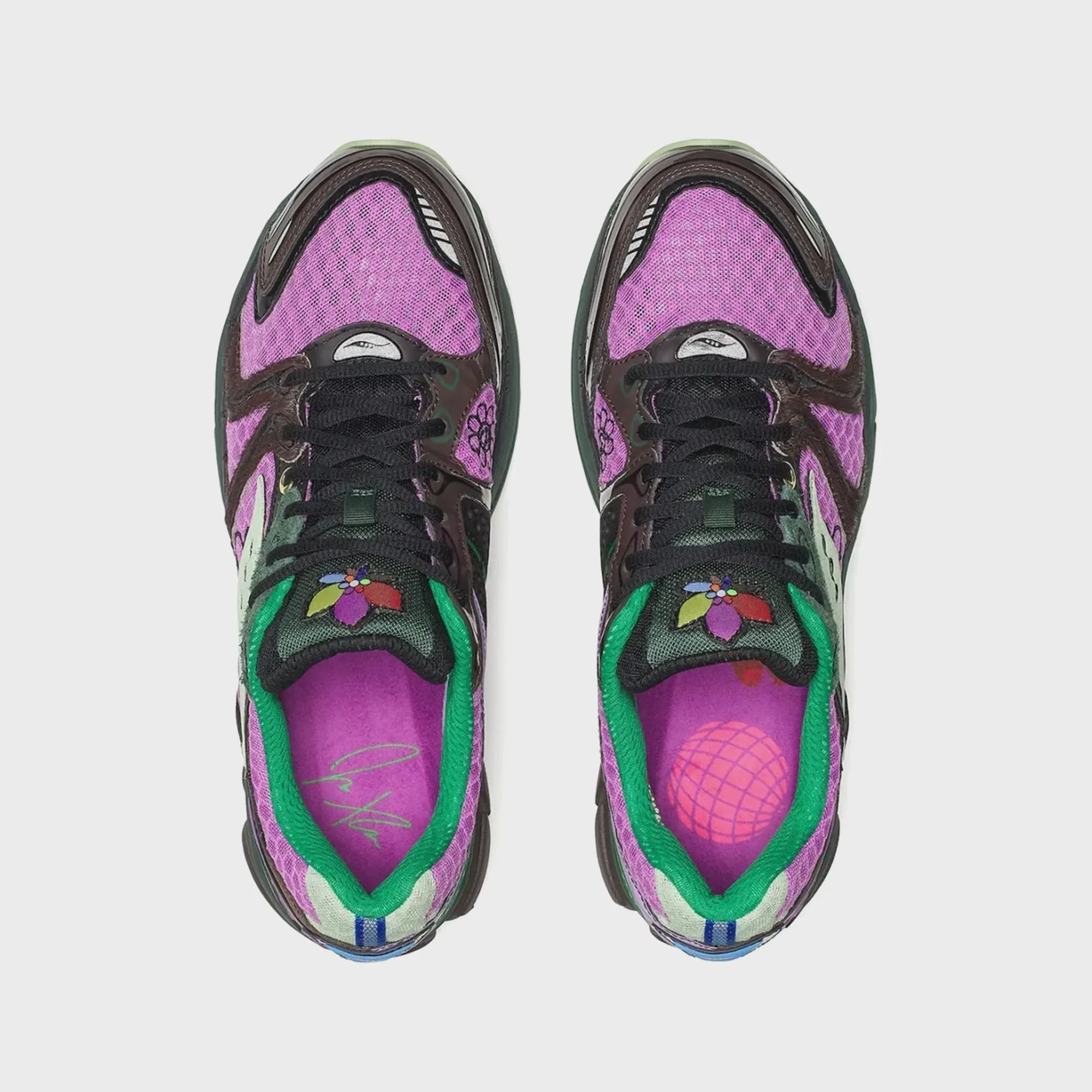 Saucony x Jae Tips ProGrid Triumph 4 - Violet / Earth Moisture Management Fabric