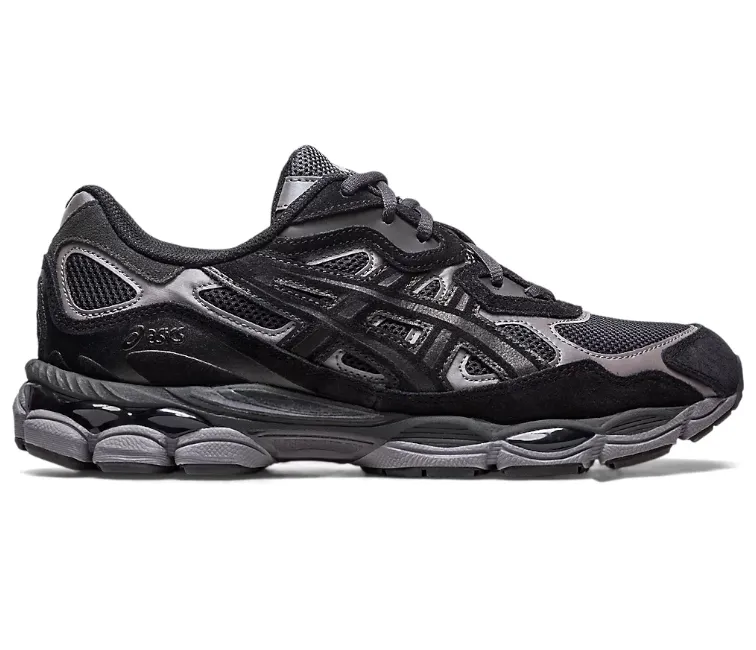 Men??s Asics Gel NYC (Graphite Grey/Black) Removable Insole Comfort Straps