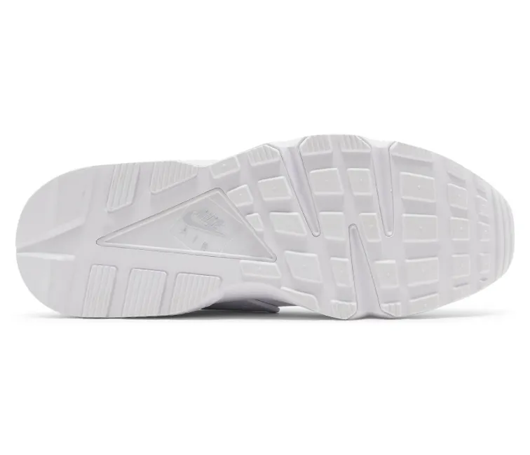 Men's Nike Air Huarache (White/Pure Platinum) Microfiber Heel Counter
