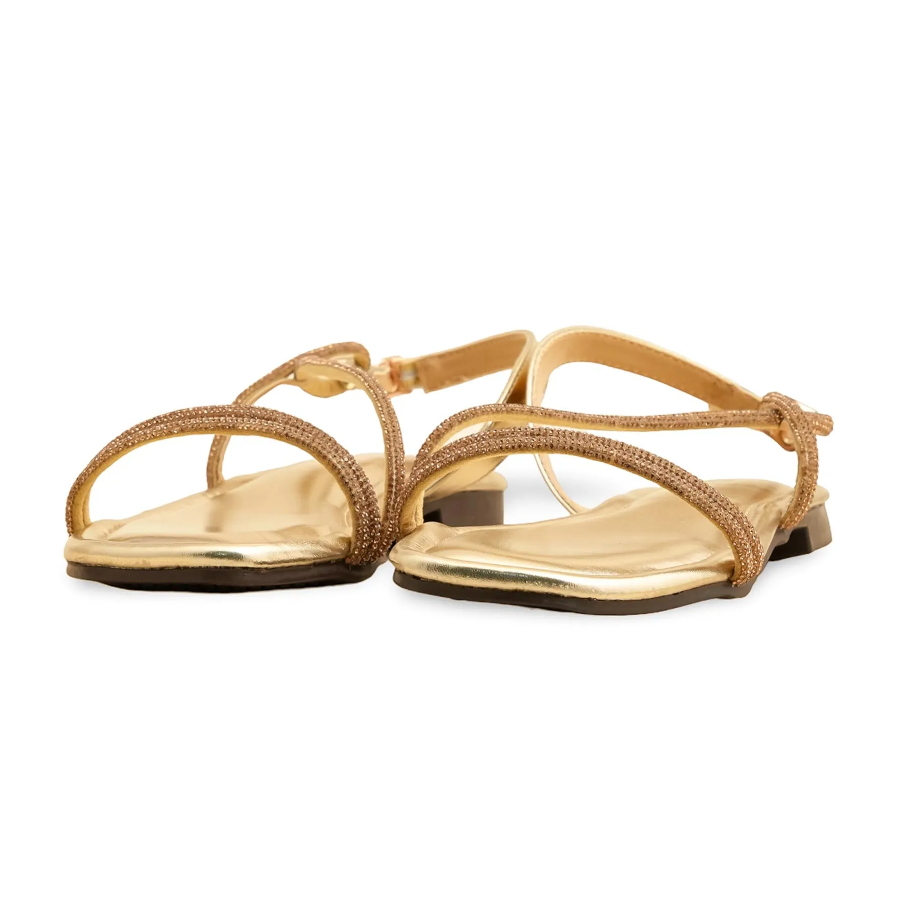 Wave Glow Practical Walking Shoes Golden Fancy Sandal FN6162