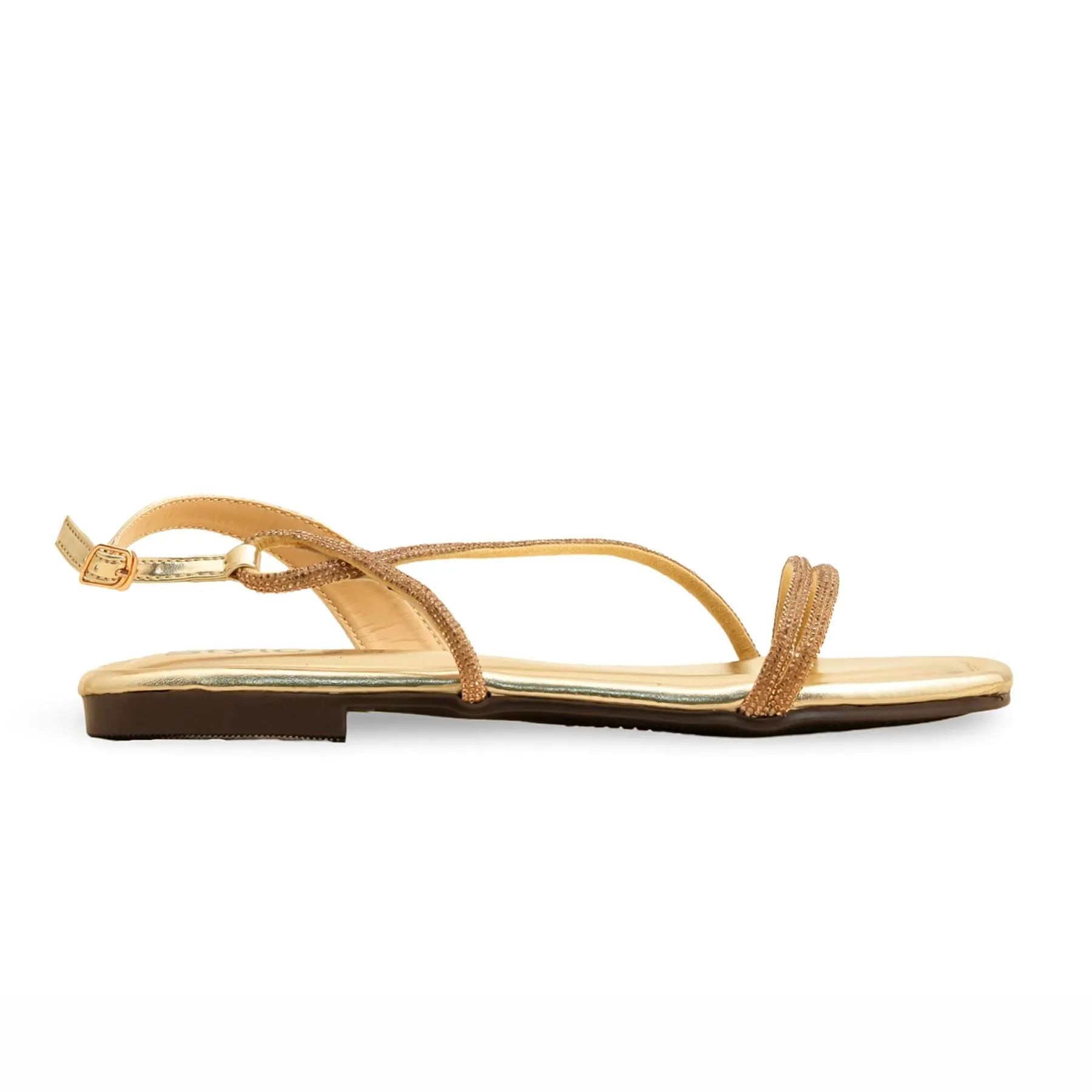 Farm Visit Fashionable Touch Golden Fancy Sandal FN6162