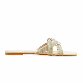 Cream Formal Slipper FR8399 Style Ready Footwear