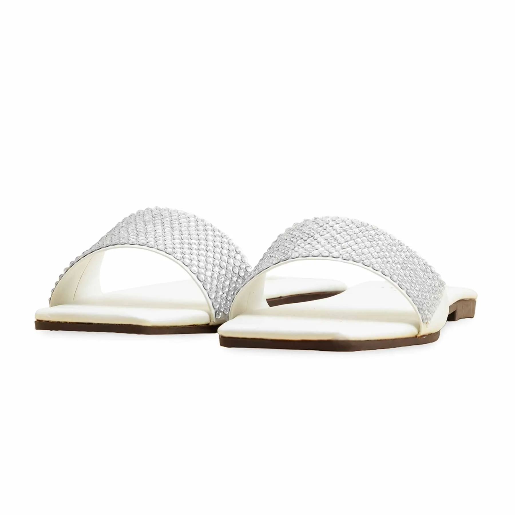 White Casual Slipper CL2096 Anti Odor