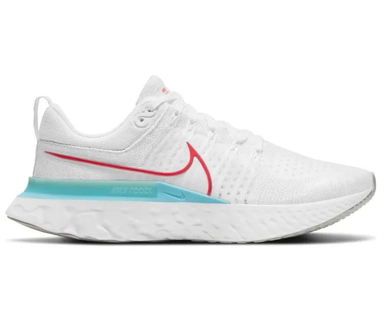 Men's Nike React Infinity Run FK 2 (White/Chile Red) Motion Ease Fitness Edge