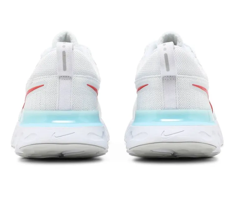 Men's Nike React Infinity Run FK 2 (White/Chile Red) Flexible Midsole Design