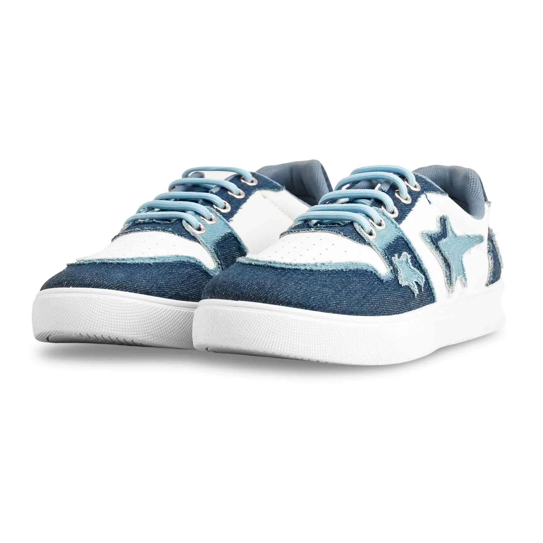 Ultimate Stability Durable Zone Blue Casual Sneaker For Ladies AT7402