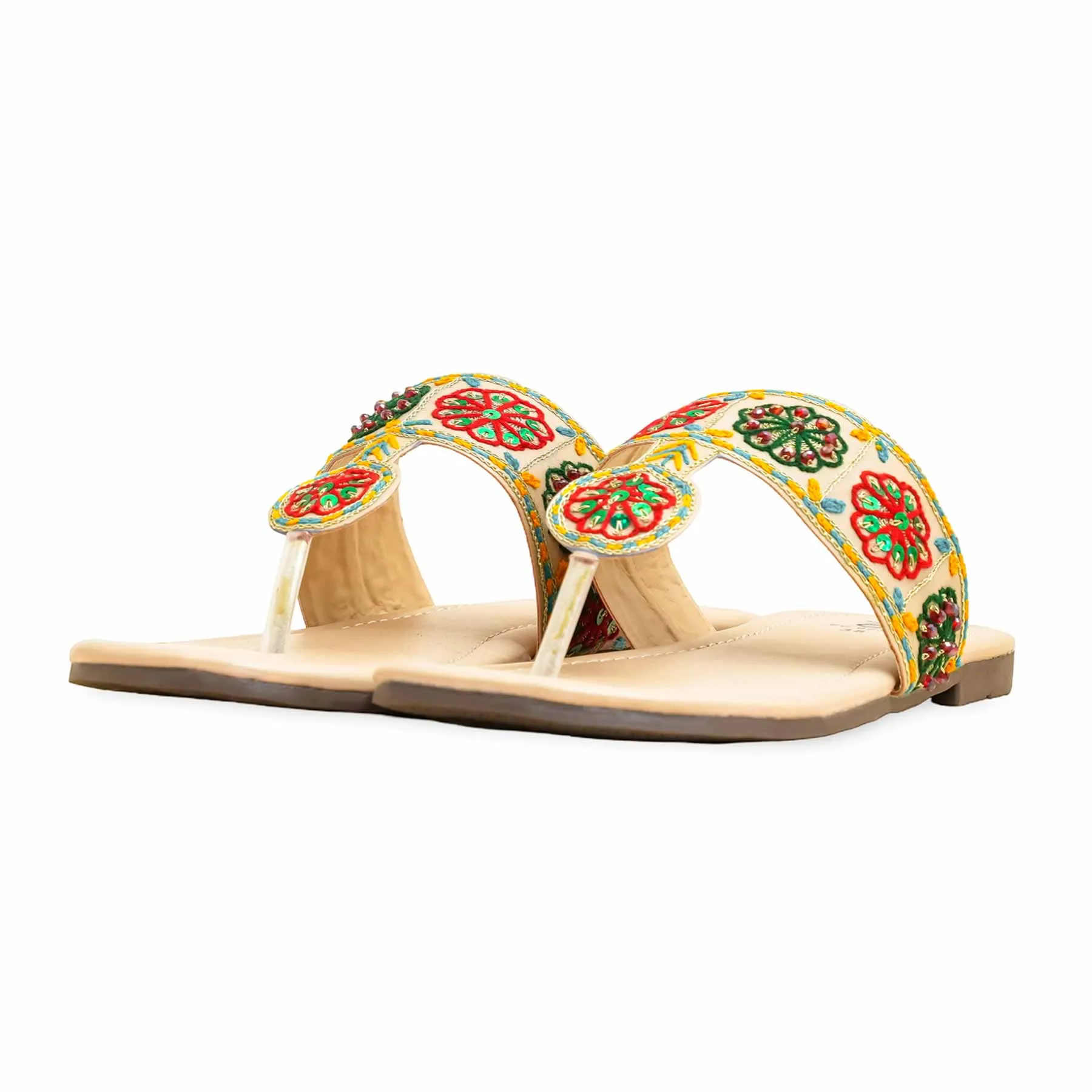 Fawn Formal Women Chappal EC0235 Ferry Step Modern Design