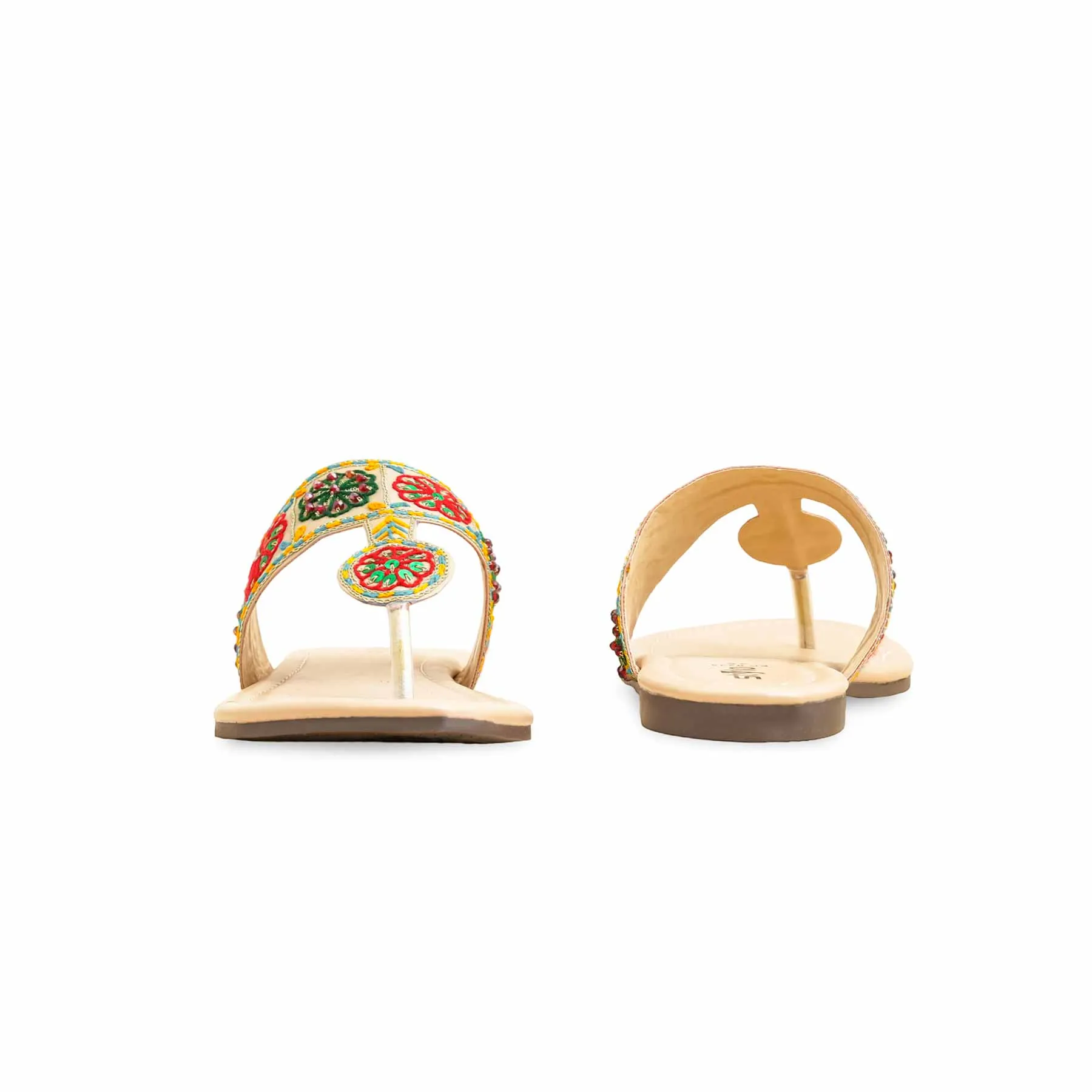 Fawn Formal Women Chappal EC0235 Everyday Footwear Relaxed Shoes