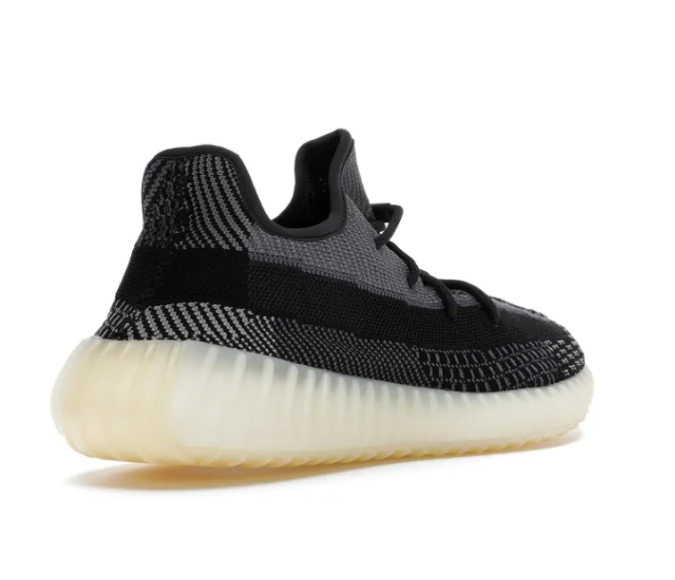 Recycled Polyester Blend Elastic Lacing System Adidas Yeezy Boost 350 V2 (Carbon)