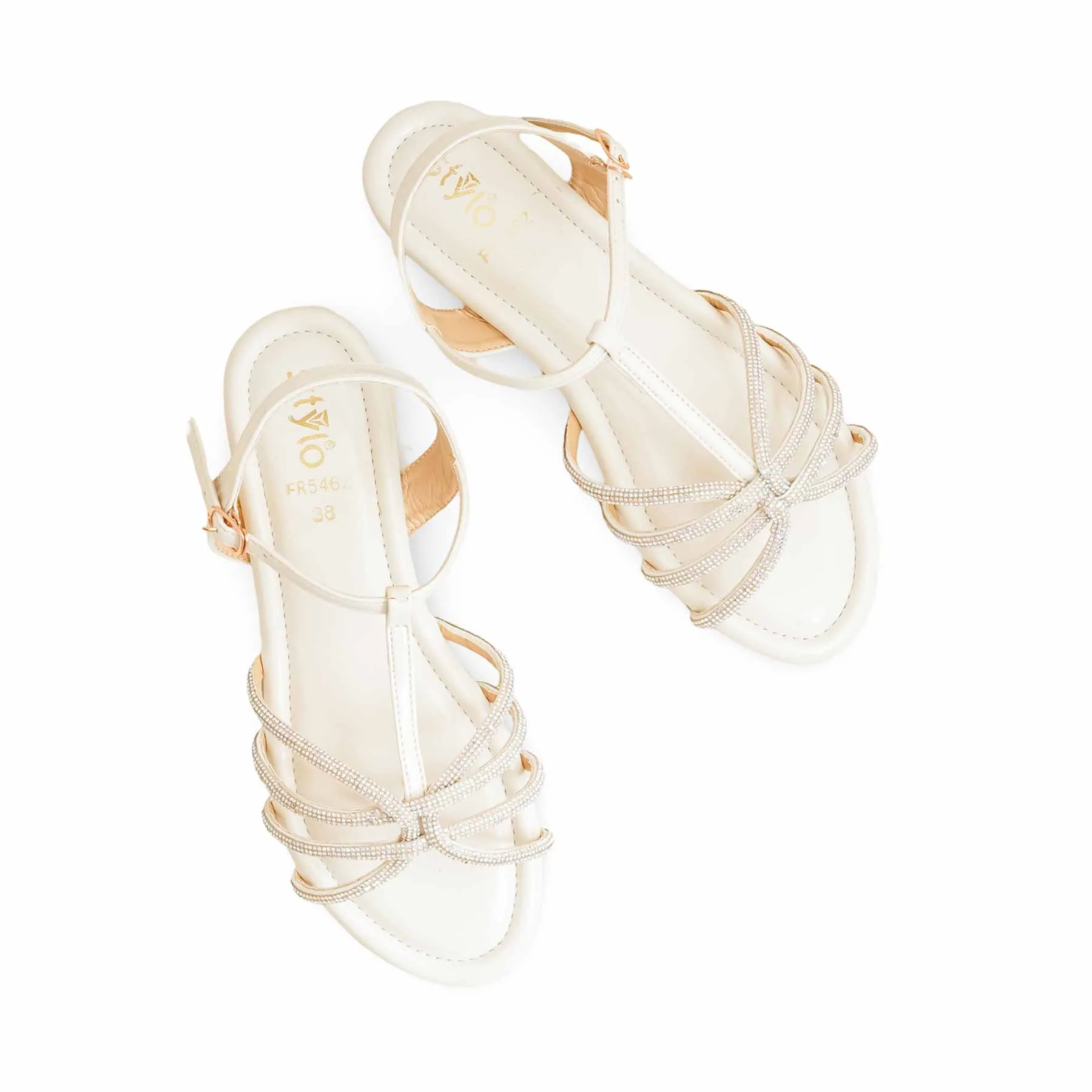 Padded Cream Formal Sandal FR5462