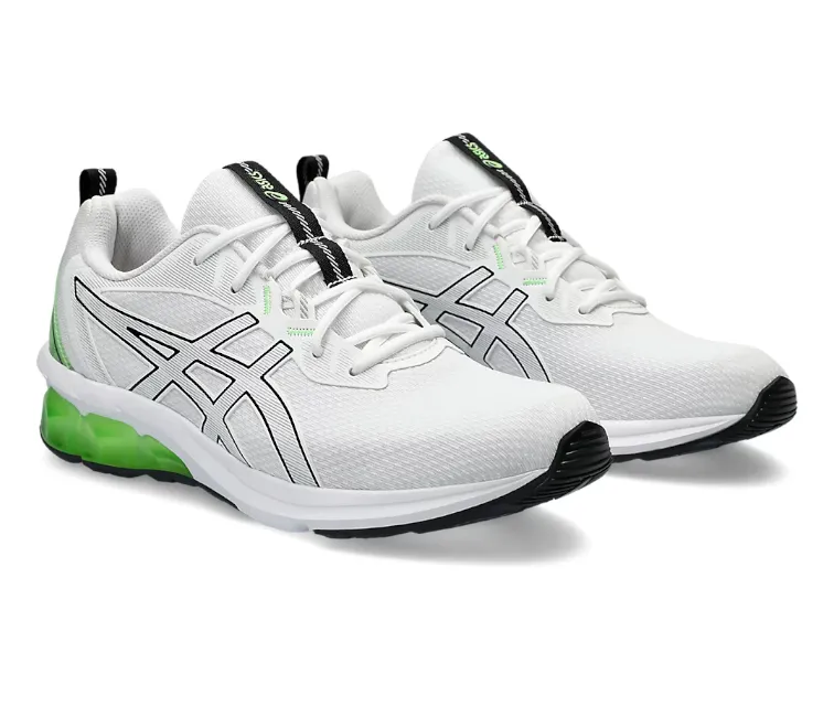 Optimal Flexibility Textured Upper Asics Gel Quantum 90 4 (White/Bright Lime)