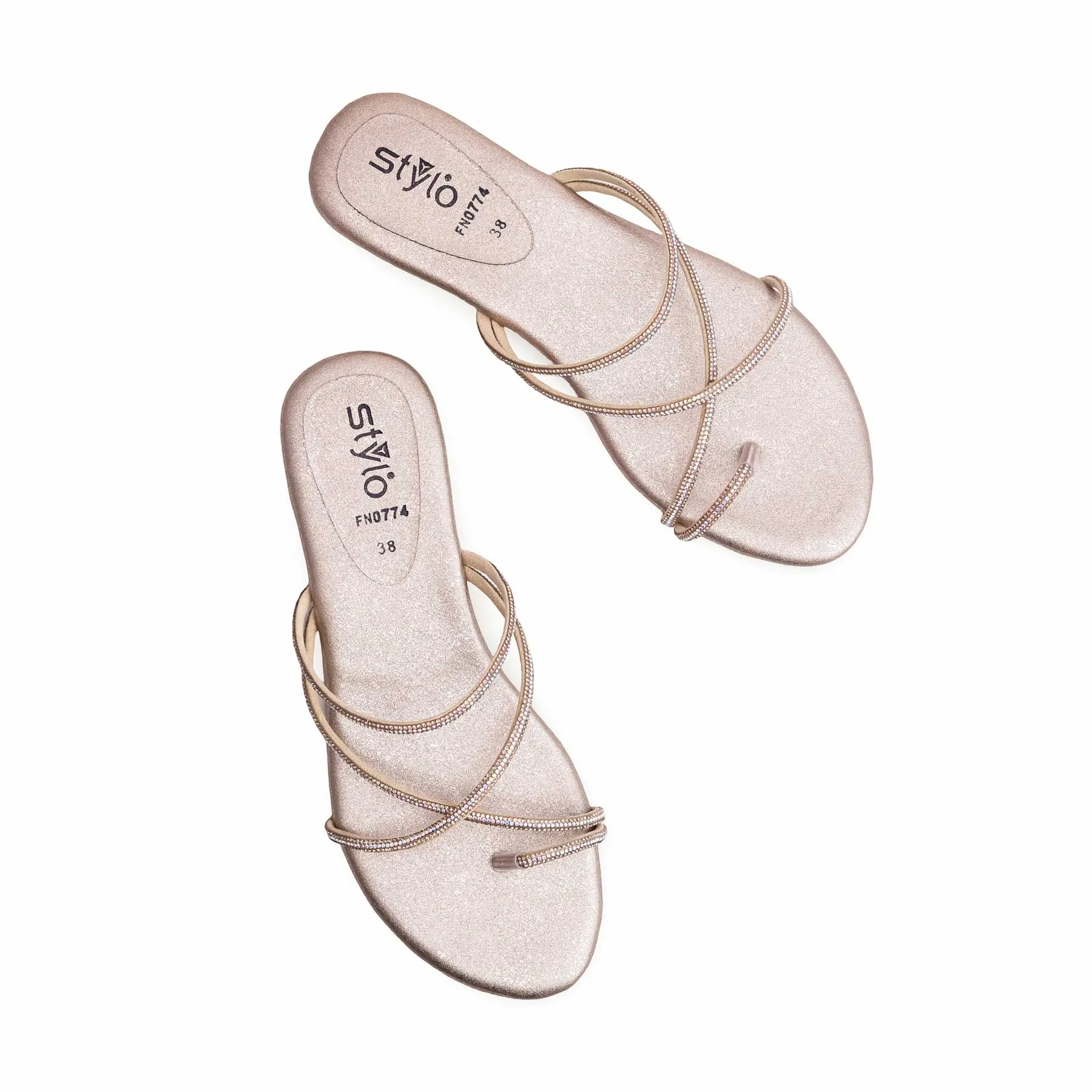 Golden Fancy Chappal FN0774 Casual Comfort Shoes Market Glow