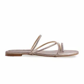 Relaxing Shoes Golden Fancy Chappal FN0774