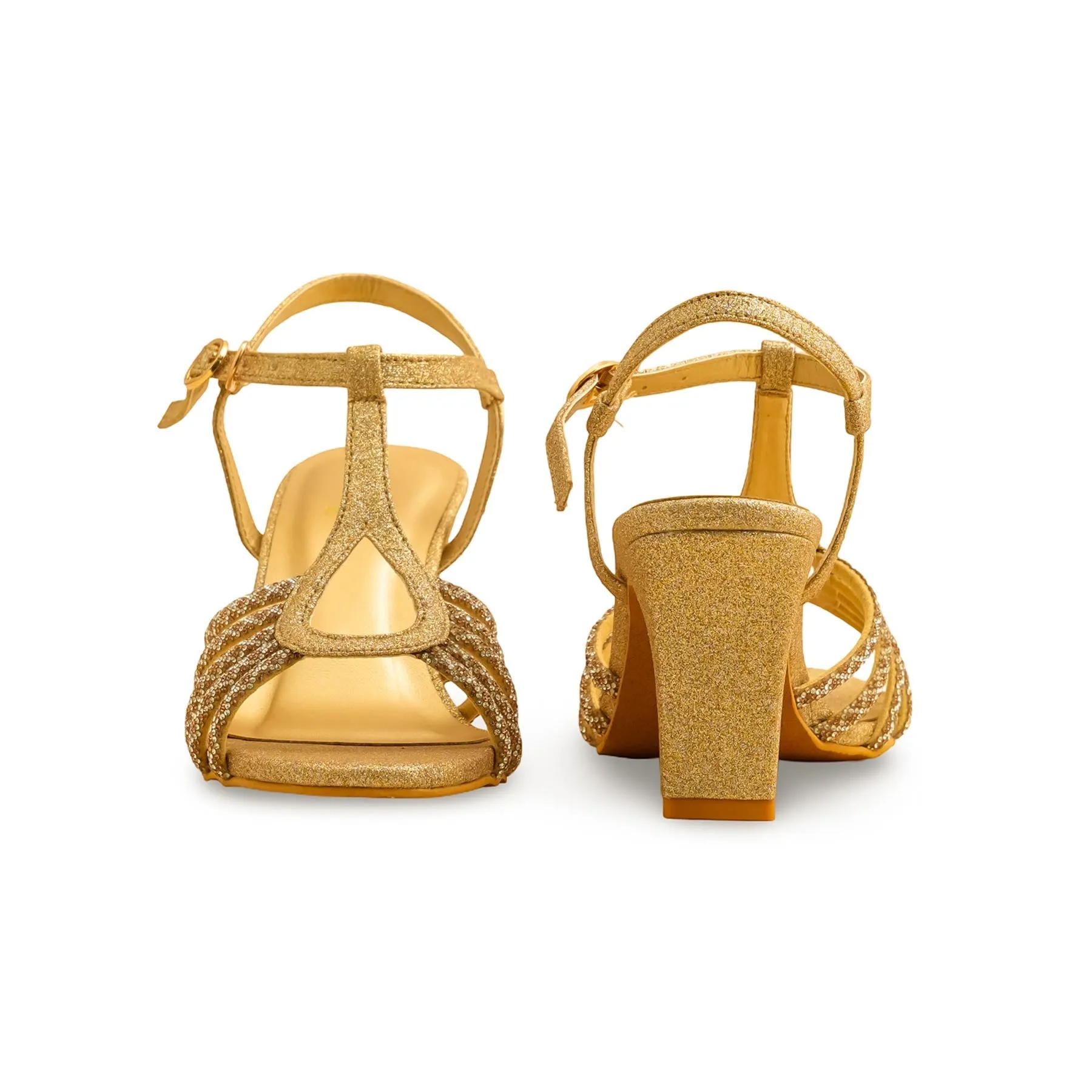 Comfy Walk Golden Fancy Sandal For Ladies FN6131