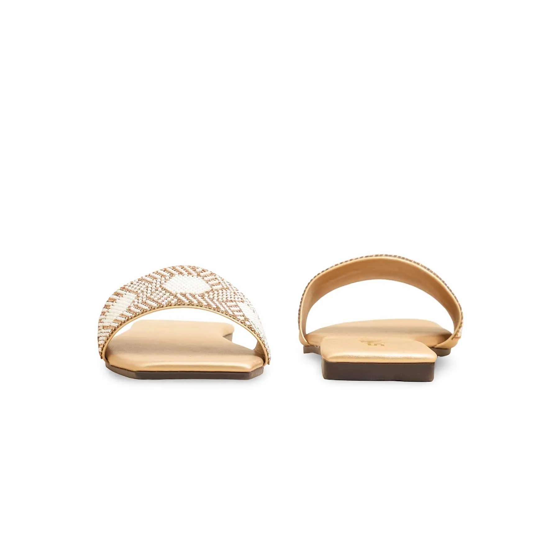 Peak Mood Market Vibe Golden Casual Slipper CL2095