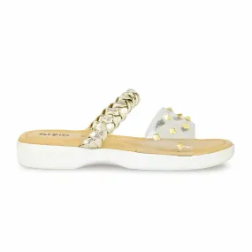 Minimalist Design Golden Formal Slipper PU0472