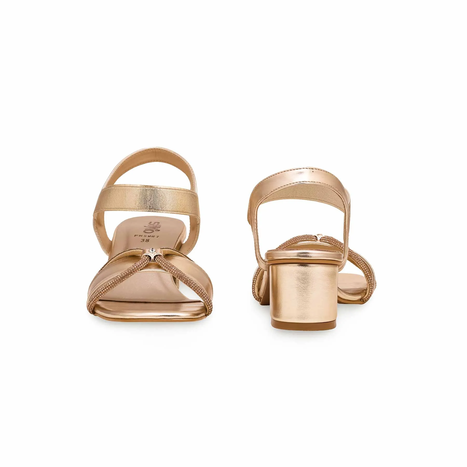 Perfect Form Golden Fancy Sandal FN5987