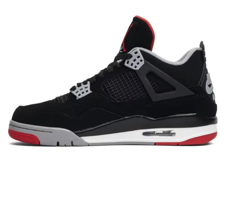 Men's Nike Air Jordan 4 Retro (BRED 2019) Aerodynamic Vents