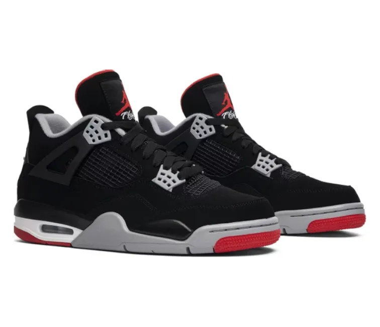 Mesh Upper Stable Motion Men's Nike Air Jordan 4 Retro (BRED 2019)