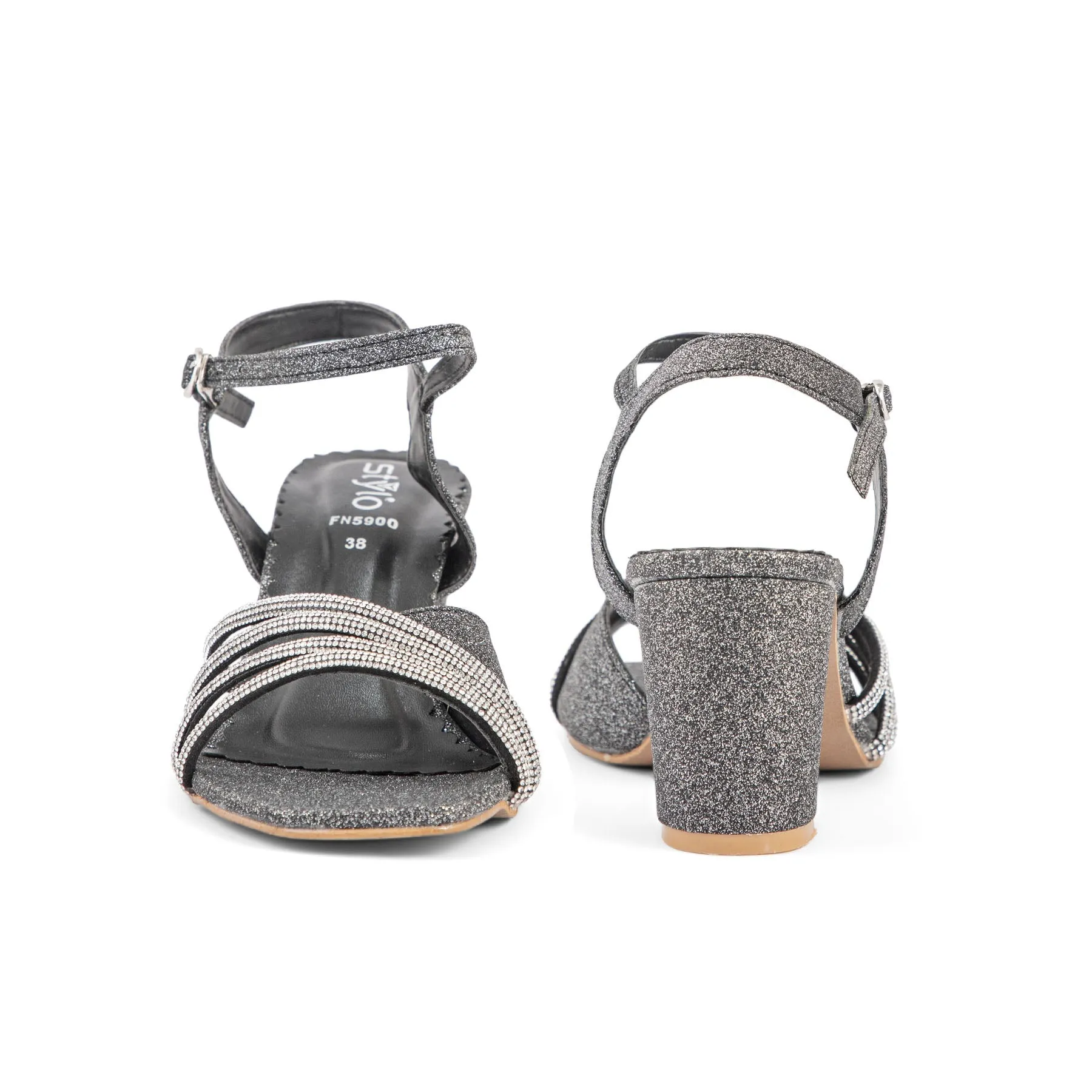 Stand Out Design Standout Design Black Fancy Sandal FN5900