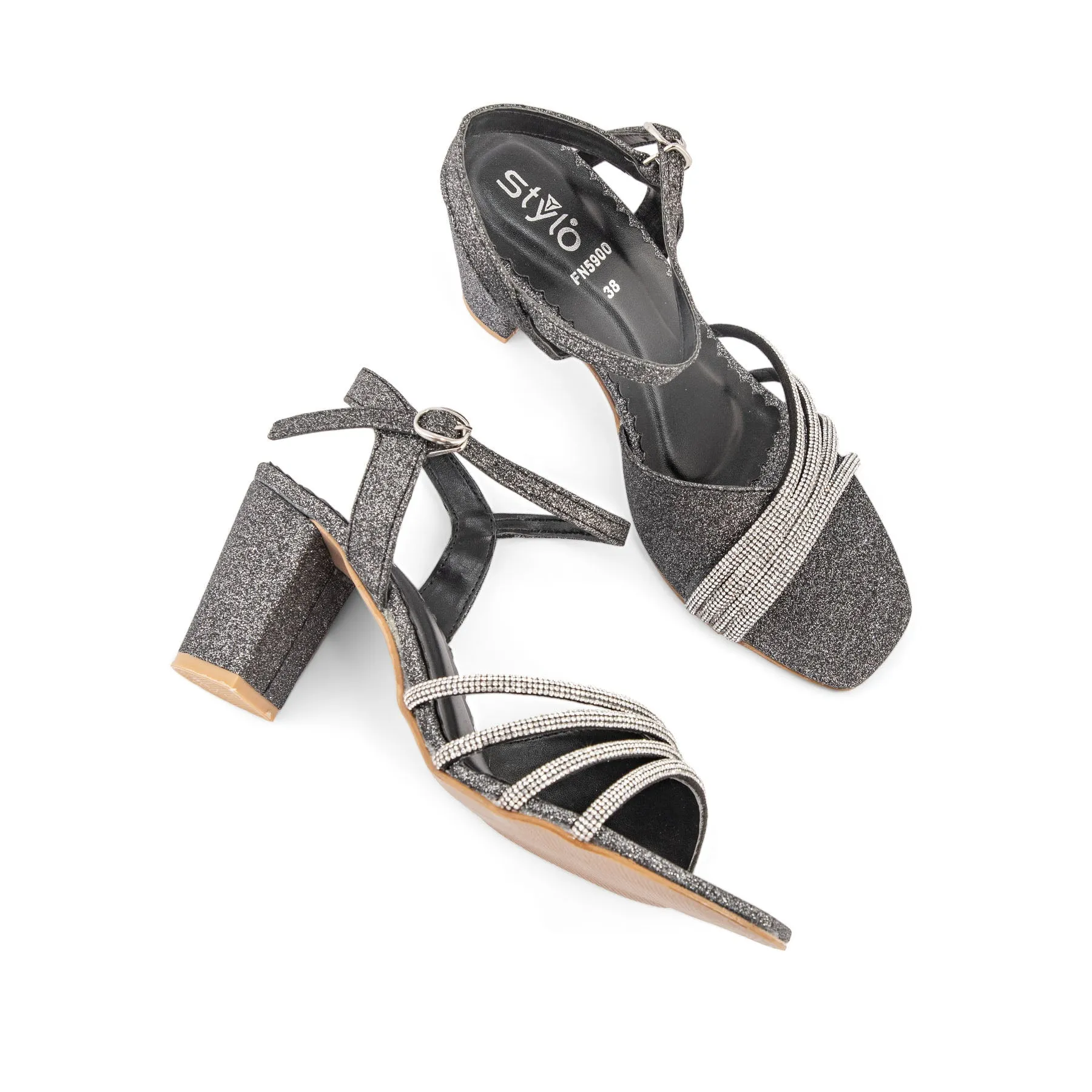 Black Fancy Sandal FN5900 Effortless Comfort gift pick