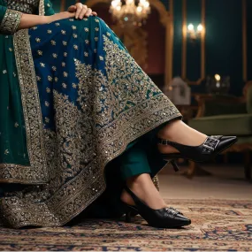 Formal Wear French Touch Black Fancy Bridal Back Open WN5440