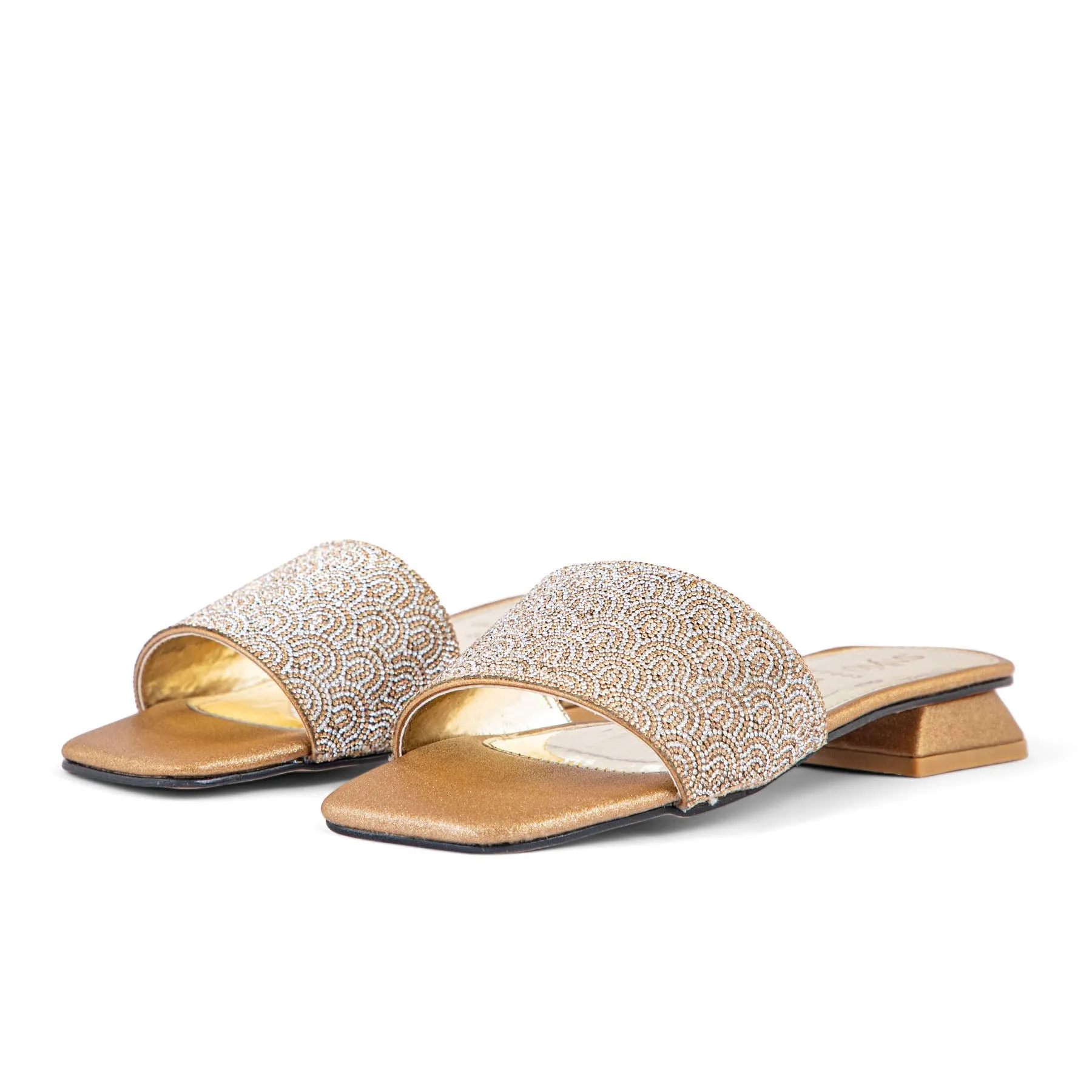 Retro Glam Golden Fancy Slipper FN7883