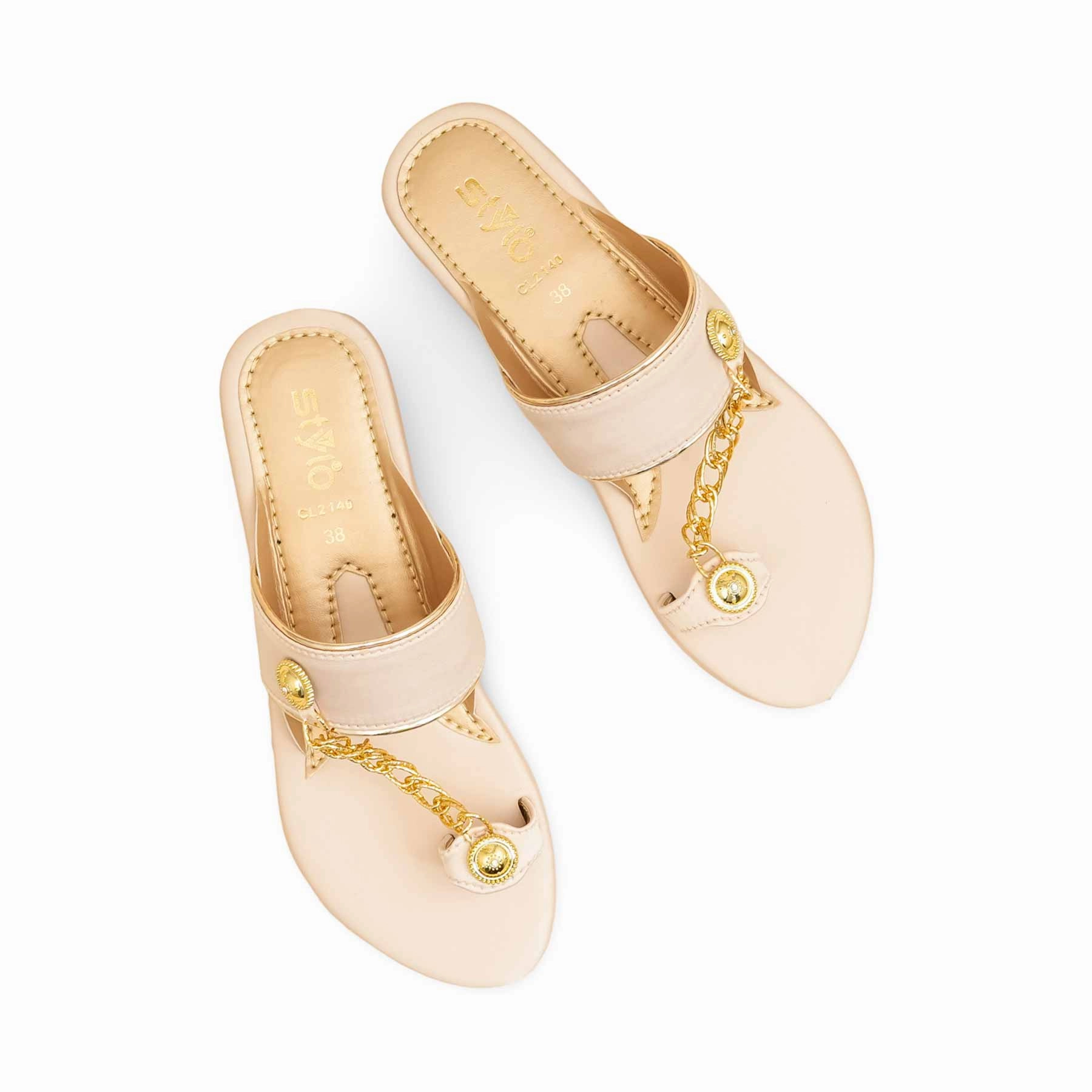 Fawn Casual Chappal For Ladies CL2140 Minimalist Resort Mood
