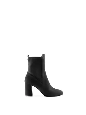 Travel Light Heeled Belgravia Ankle - Black Suede