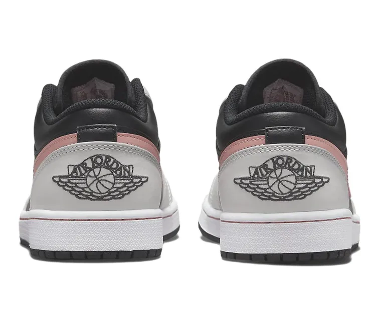 Men's Nike Air Jordan 1 Low (Black/Coral) Exclusive Look No Tie