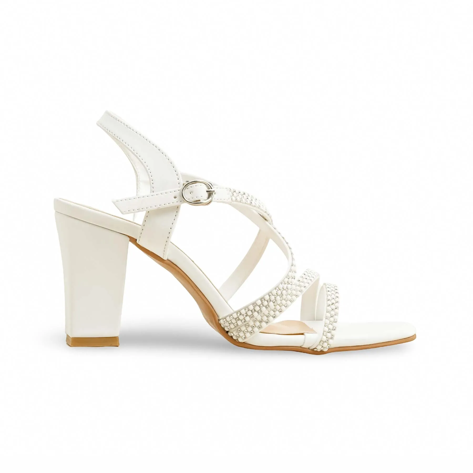 Season Spark Shopping Day White Formal Sandal FR5465