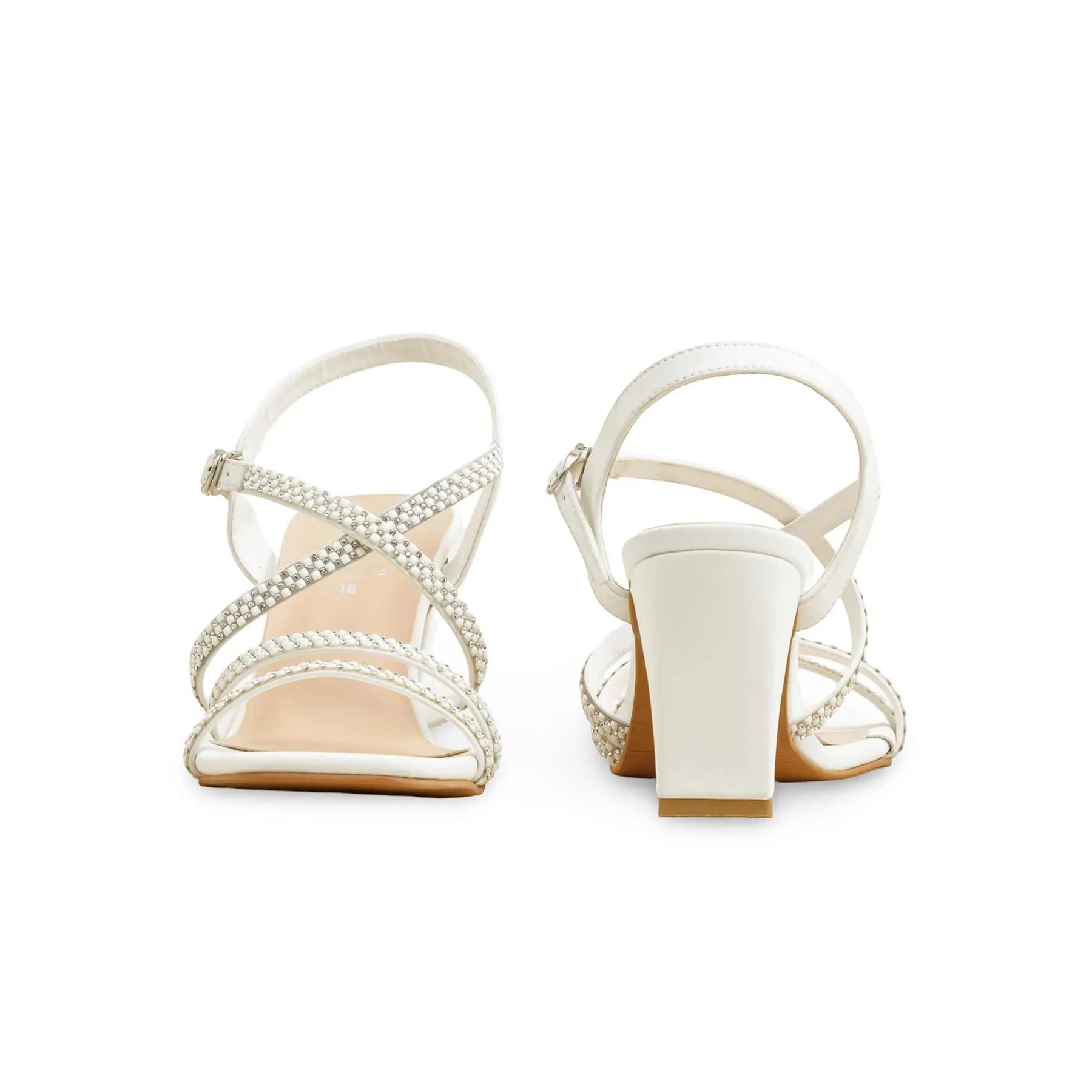 Bridal Shoes Fashionable Design White Formal Sandal FR5465
