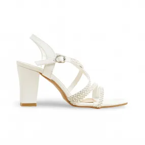 Season Spark Shopping Day White Formal Sandal FR5465