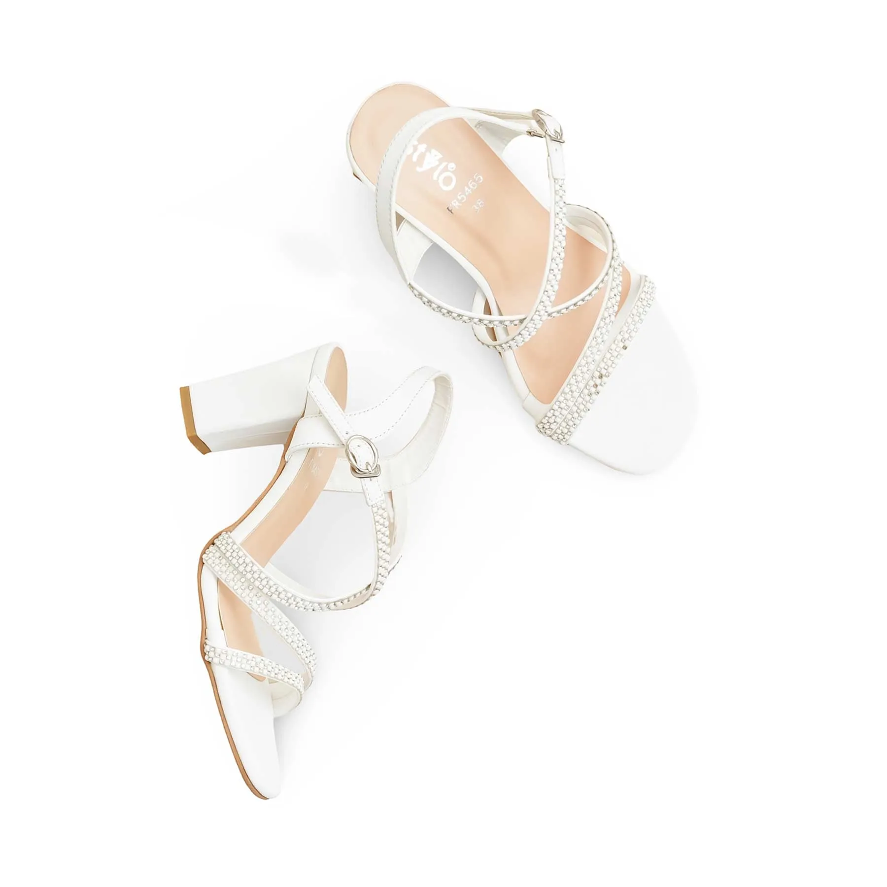 White Formal Sandal FR5465 Business Look Gala Spark