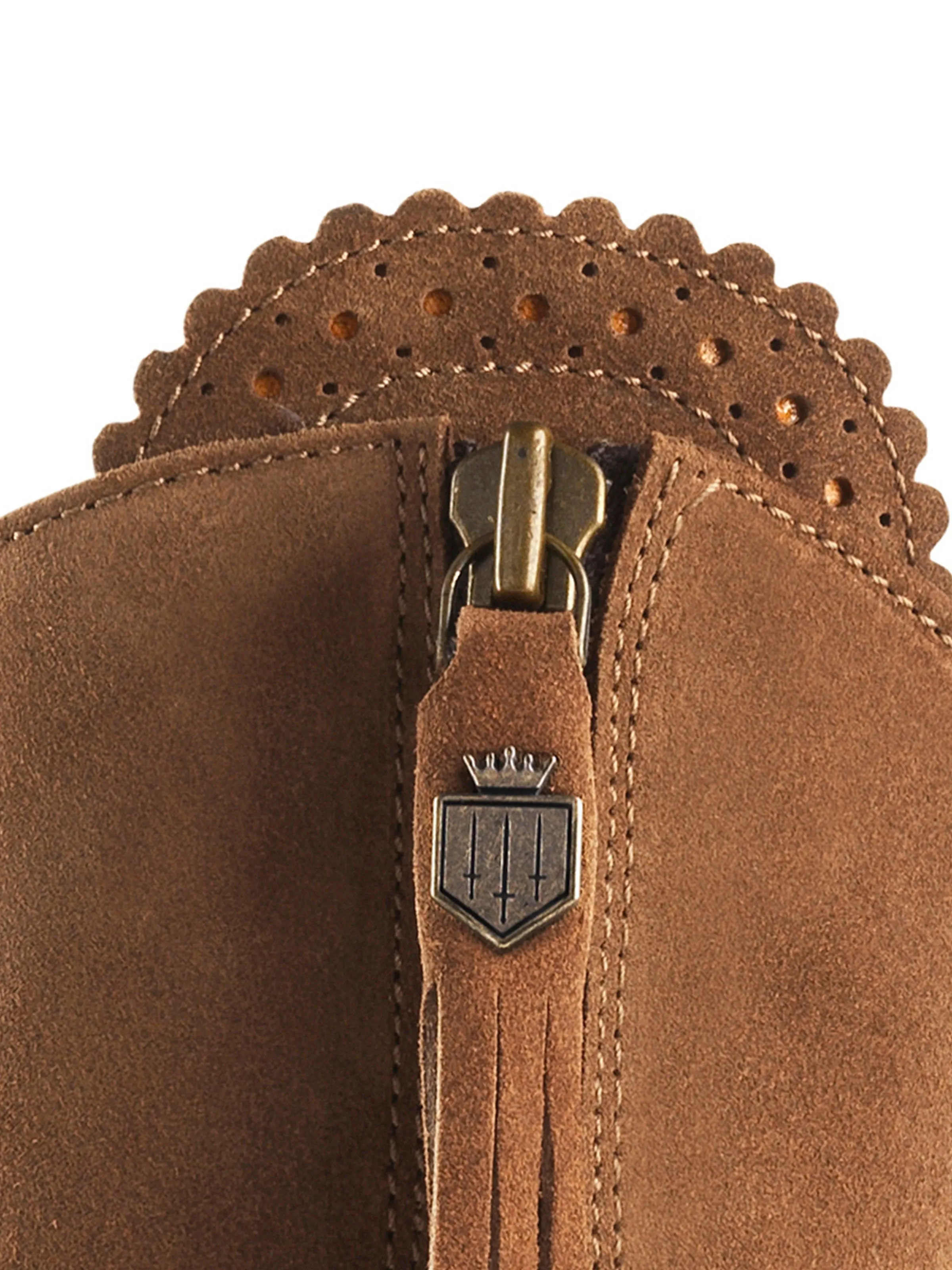 Comfort Ankle Support Durable Welted Construction Regina Petite (Regular Fit) - Tan Suede