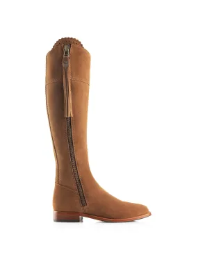 Regina Petite (Regular Fit) - Tan Suede Rock Star