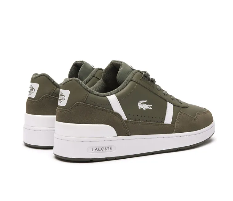 Men's Lacoste T-Clip 223 6 (Khaki/White) Gradient Compression Slip On Mechanism