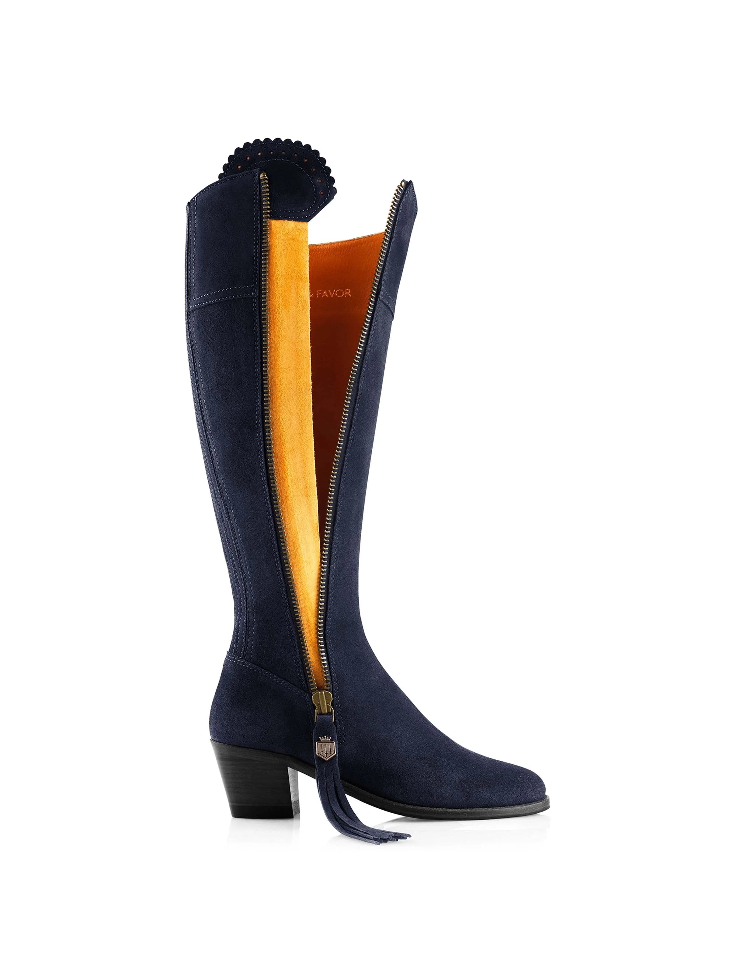 Heeled Regina (Regular Fit) - Navy Blue Suede Northern Resident