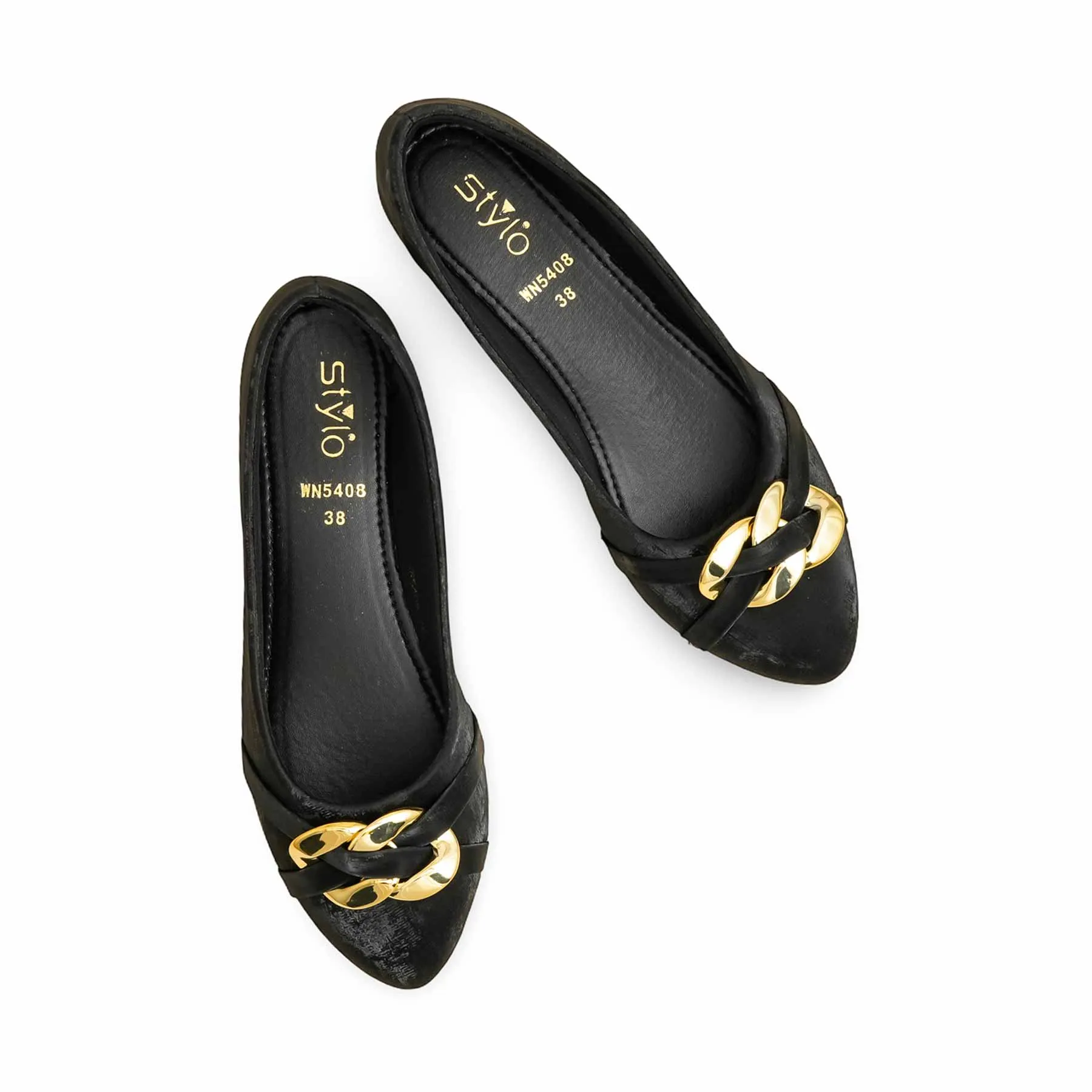 Comfortable Everyday Wear Car trip Black Pumps WN5408