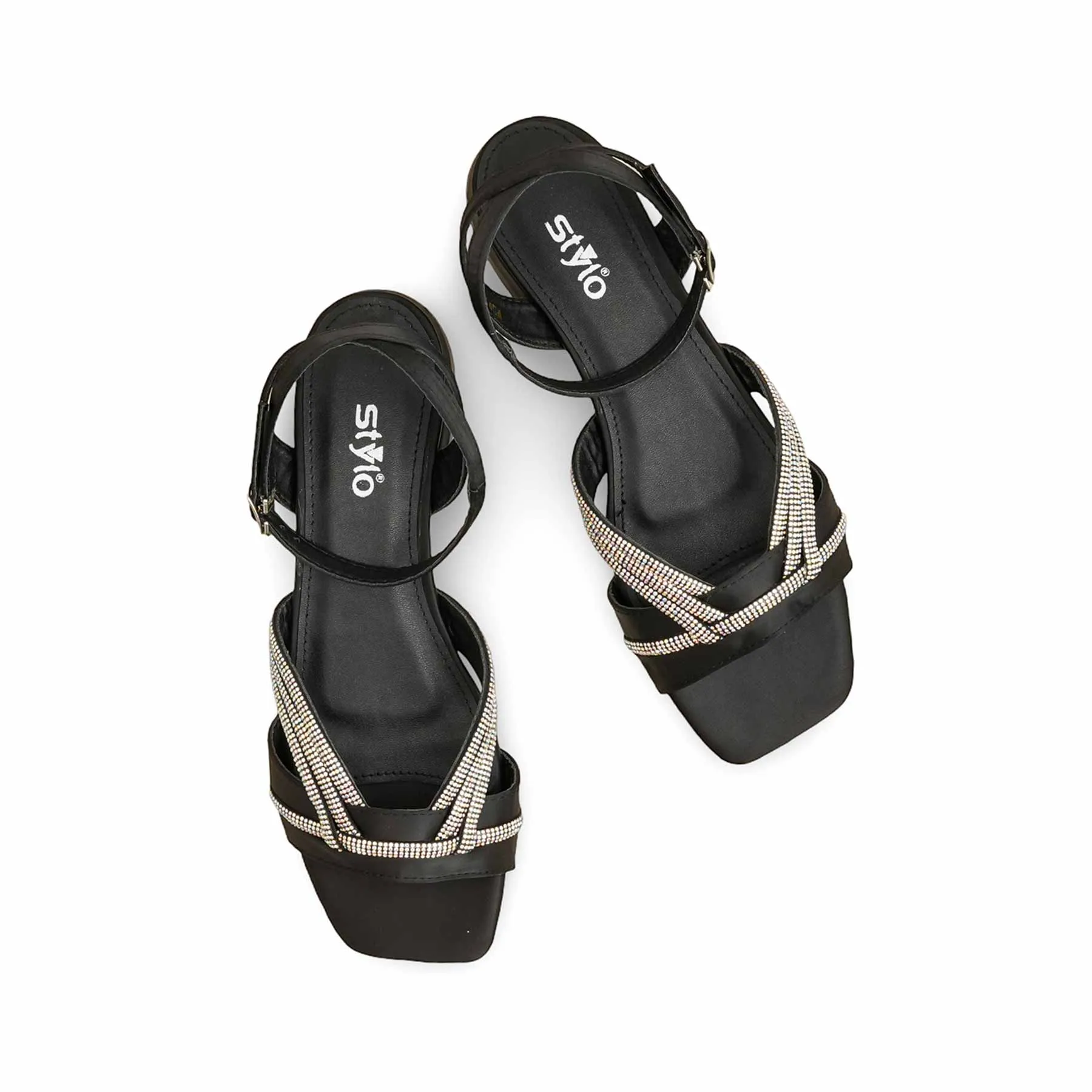 Black Formal Sandal FRS001 Chic Appeal Elegant Booties