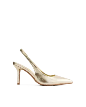 BLONDIE - GOLD METALLIC Chic Heels Premium Footwear