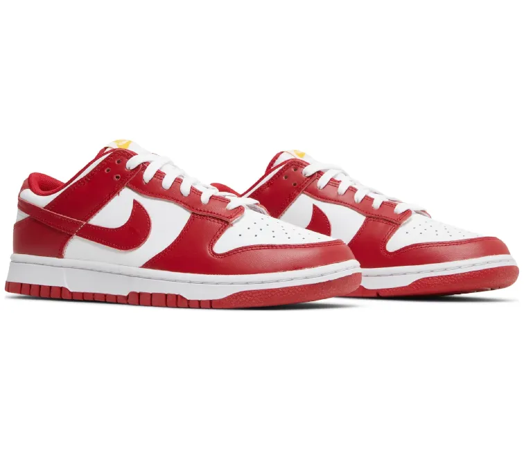 Mens Nike Dunk Low (USC Gym Red) Breathable Tongue Design Anti Friction Collar
