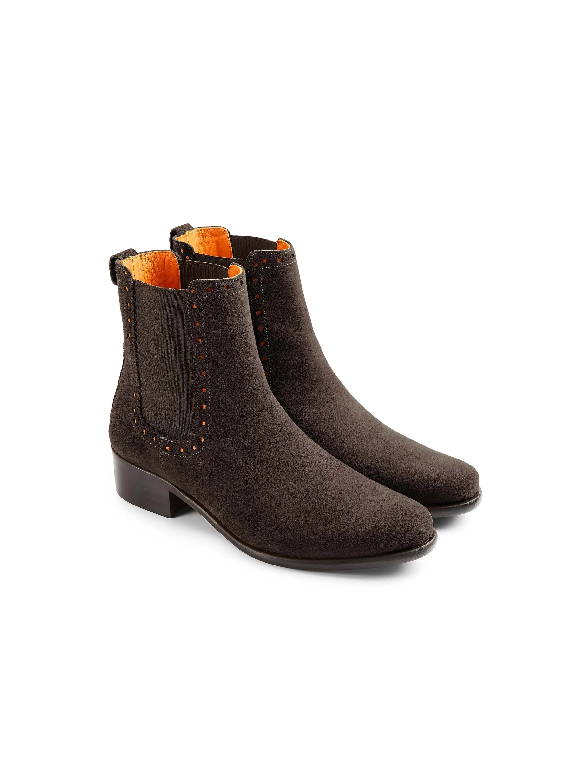 Brogued Chelsea - Chocolate Breathable Snowy Path Comfortable Posture