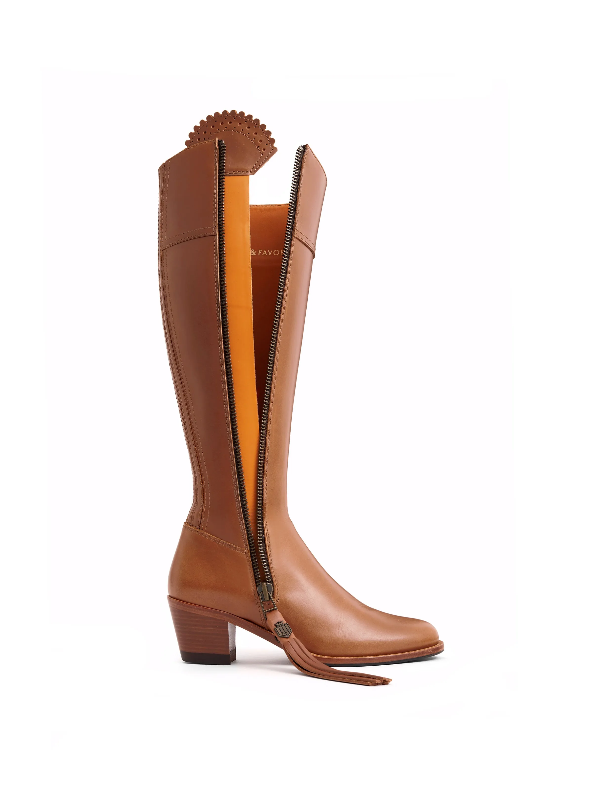 Stable Support Snow Trekker Heeled Regina (Regular Fit) - Tan Leather