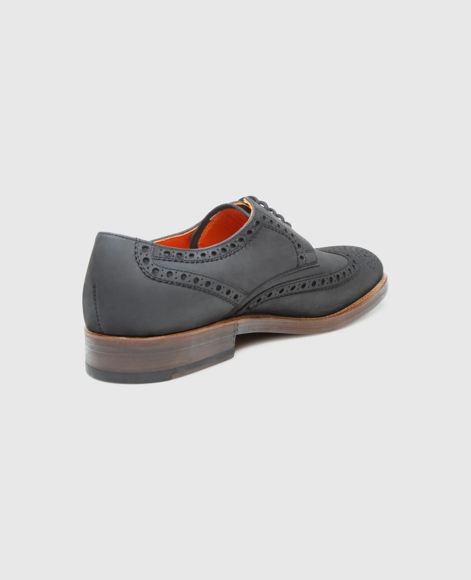 Luzern Full-Brogue J - Black Rainy Day Flexible Grooves