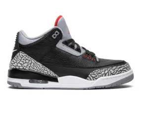 Men's Nike Air Jordan 3 Retro OG (Black Cement 2018) Relaxed Feel Cross Motion