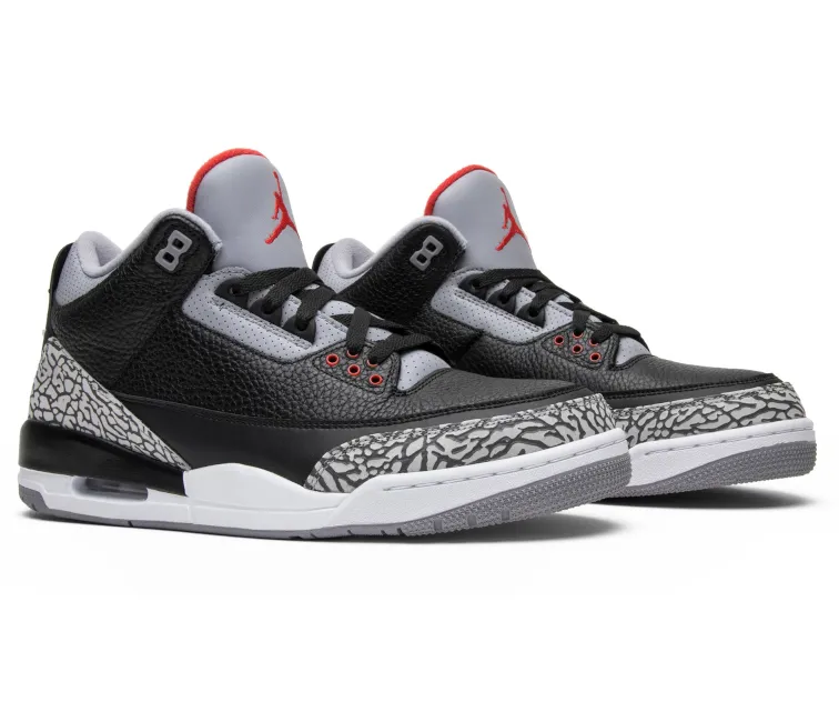 Men's Nike Air Jordan 3 Retro OG (Black Cement 2018) Recycled Material Build