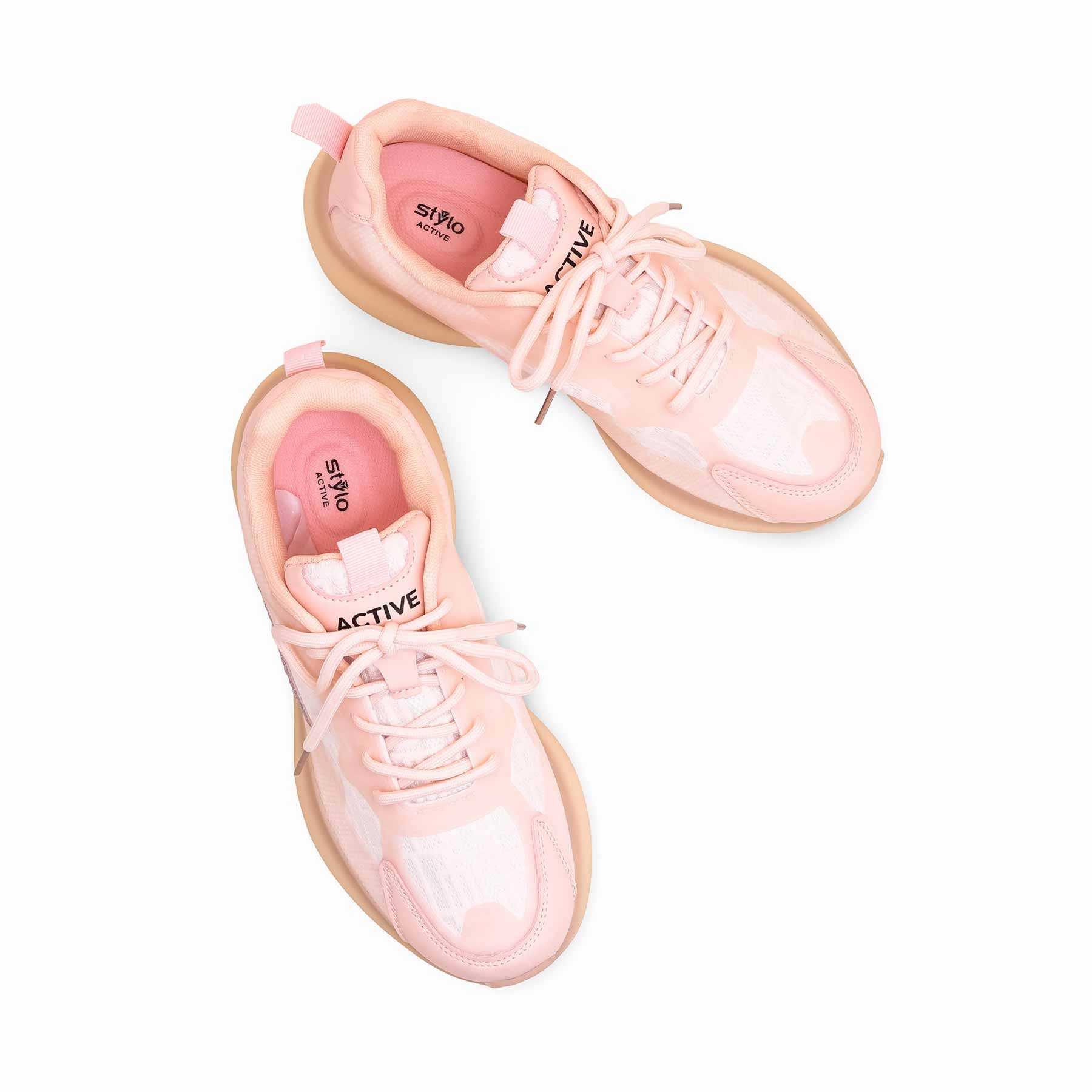 Peach Casual Sneaker AT7347 Luxurious Comfort